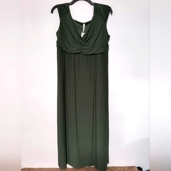 NY Collection Dresses & Skirts - New Green Sleeveless Dress / Size XL Petite